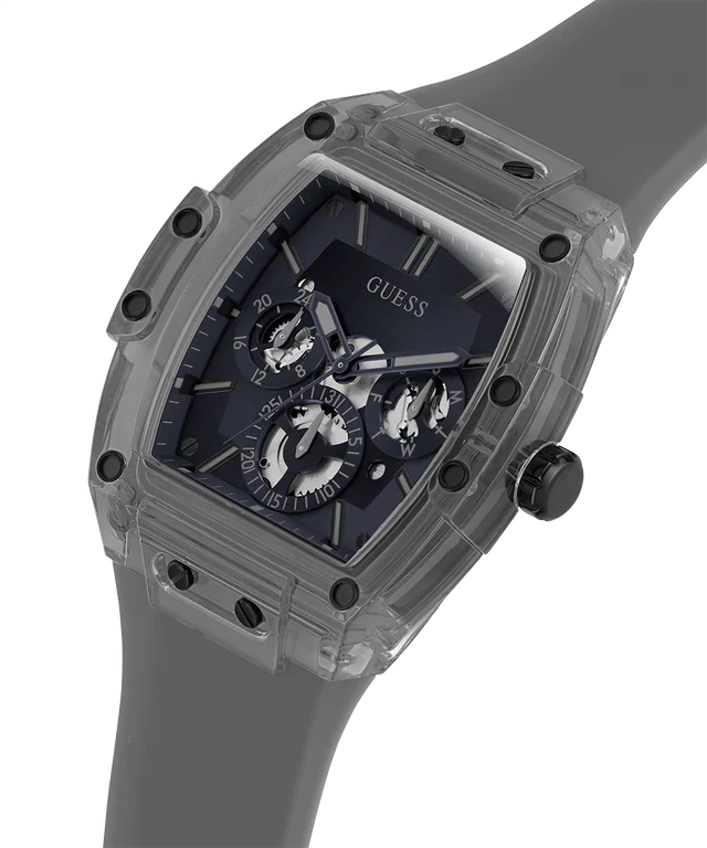 Guess Phoenix GW0203G9 Grey Translucent Polycarbonate Rubber Watch