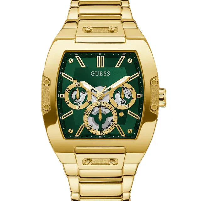 Guess Phoenix GW0456G3 Men's Gold-Tone & Green Dial Watch