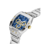 Guess Phoenix GW0456G5 Silver Tonneau Case Blue Dial Multifunction Watch