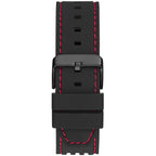Guess Phoenix GW0499G4 Red Transparent Case Black Silicone Multifunction Watch