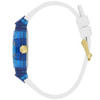 Guess Phoenix GW0499G6 Blue Transparent Case White Silicone Multifunction Watch