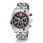 Guess Resistance GW0714G1 Silver Stainless Steel Black Dial Men's Watch
