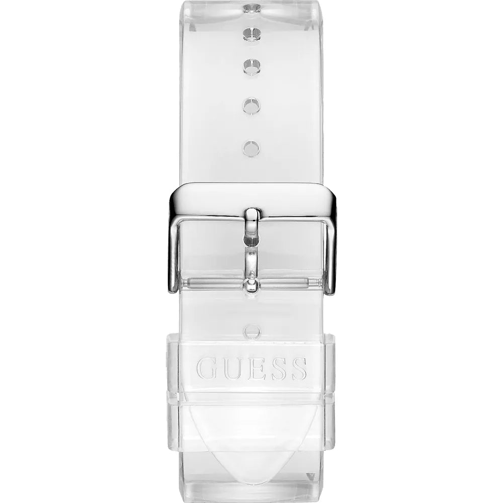 Guess Originals Phoenix V1051M1 Clear Transparent Case White Dial Multicolor Watch