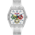 Guess Originals Phoenix V1051M1 Clear Transparent Case White Dial Multicolor Watch