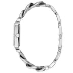 Guess Vanity W1030L1 Silver Tone Square Case Crystal Bezel Ladies Watch