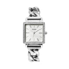 Guess Vanity W1030L1 Silver Tone Square Case Crystal Bezel Ladies Watch