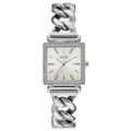Guess Vanity W1030L1 Silver Tone Square Case Crystal Bezel Ladies Watch