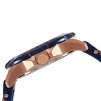 Guess Oasis W0366G4 Men's Rose Gold & Blue Rubber Strap Watch