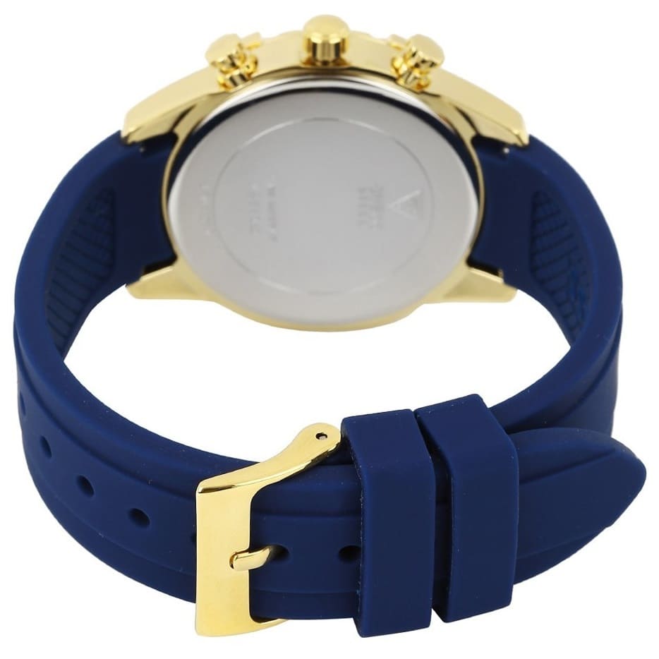 Guess Catalina W0562L2 Gold & Blue Rubber Watch