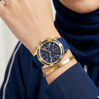 Guess Catalina W0562L2 Gold & Blue Rubber Watch