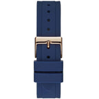 Guess Catalina W0562L3 Rose Gold & Blue Rubber Watch