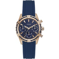 Guess Catalina W0562L3 Rose Gold & Blue Rubber Watch