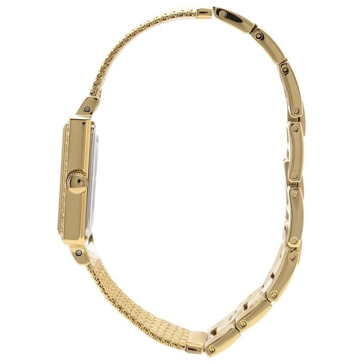 Guess Highline W0826L2 Gold Mesh Square Crystal Ladies Watch