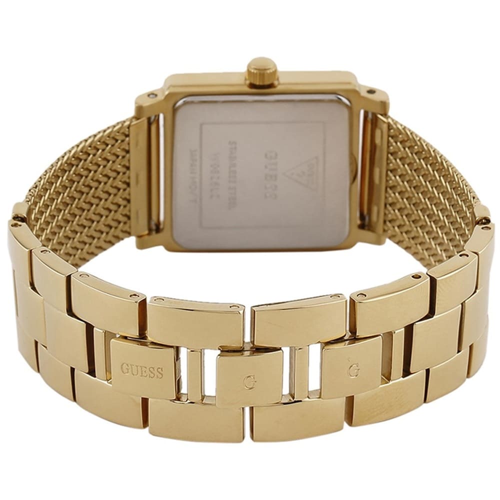 Guess Highline W0826L2 Gold Mesh Square Crystal Ladies Watch