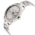 Guess Glitter Girl W0987L1 Silver Case Glitz Logo Dial Steel Women's Watch
