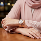 Guess Muse W1008L3 Rose Gold Crystal Dial Mesh Link Women's Watch