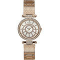 Guess Muse W1008L3 Rose Gold Crystal Dial Mesh Link Women's Watch