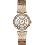 Guess Muse W1008L3 Rose Gold Crystal Dial Mesh Link Women's Watch