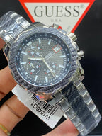 Guess Octane W1046G1 Men's Silver Steel Chronograph Watch