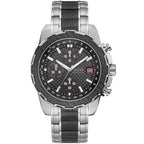 Guess Octane W1046G1 Men's Silver Steel Chronograph Watch