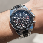 Guess Octane W1046G1 Men's Silver Steel Chronograph Watch