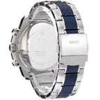 Guess Octane W1046G2 Men's Two-Tone Blue & Silver Chronograph Watch