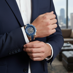 Guess Octane W1046G2 Men's Two-Tone Blue & Silver Chronograph Watch