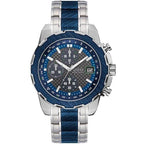 Guess Octane W1046G2 Men's Two-Tone Blue & Silver Chronograph Watch
