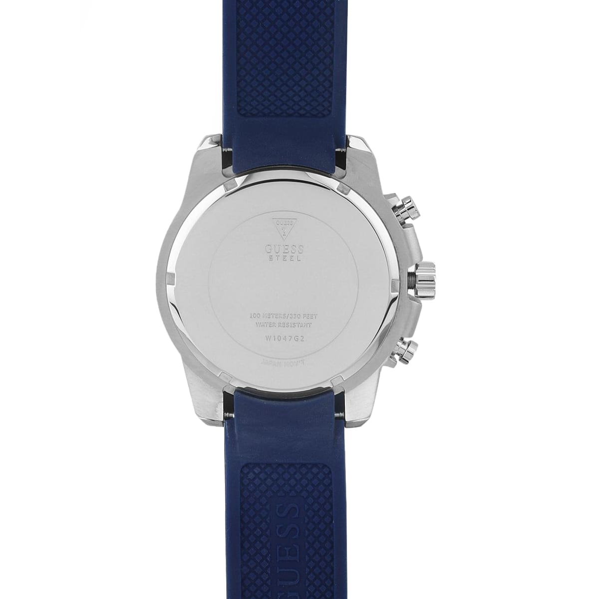 Guess Octane W1047G2 Men's Blue Bezel Grey Dial Rubber Watch