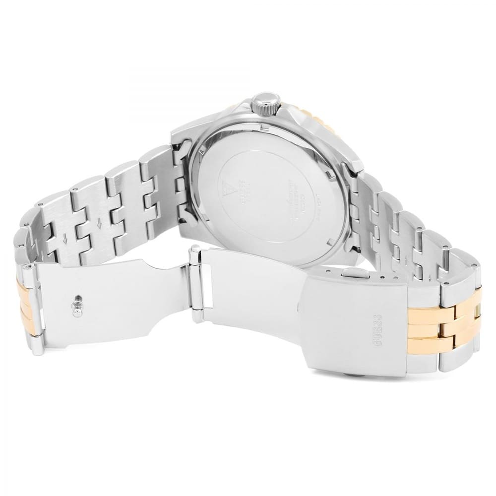 Guess Odyssey W1107G3 Men's Two-Tone Rose Gold & Silver Panda Dial Watch