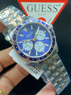 Guess Odyssey W1107G3 Men's Two-Tone Rose Gold & Silver Panda Dial Watch