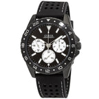 Guess Odyssey W1108G3 Black Case Panda Dial Rubber Strap Men's Watch