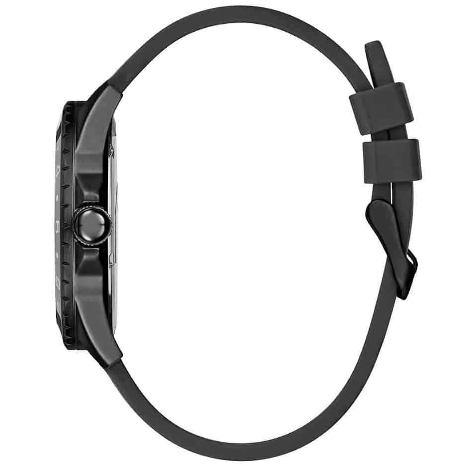 Guess Odyssey W1108G3 Black Case Panda Dial Rubber Strap Men's Watch