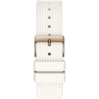 Guess Athena Multi-Function GW0030L3 Rose Gold White Dial Rubber Women's Watch