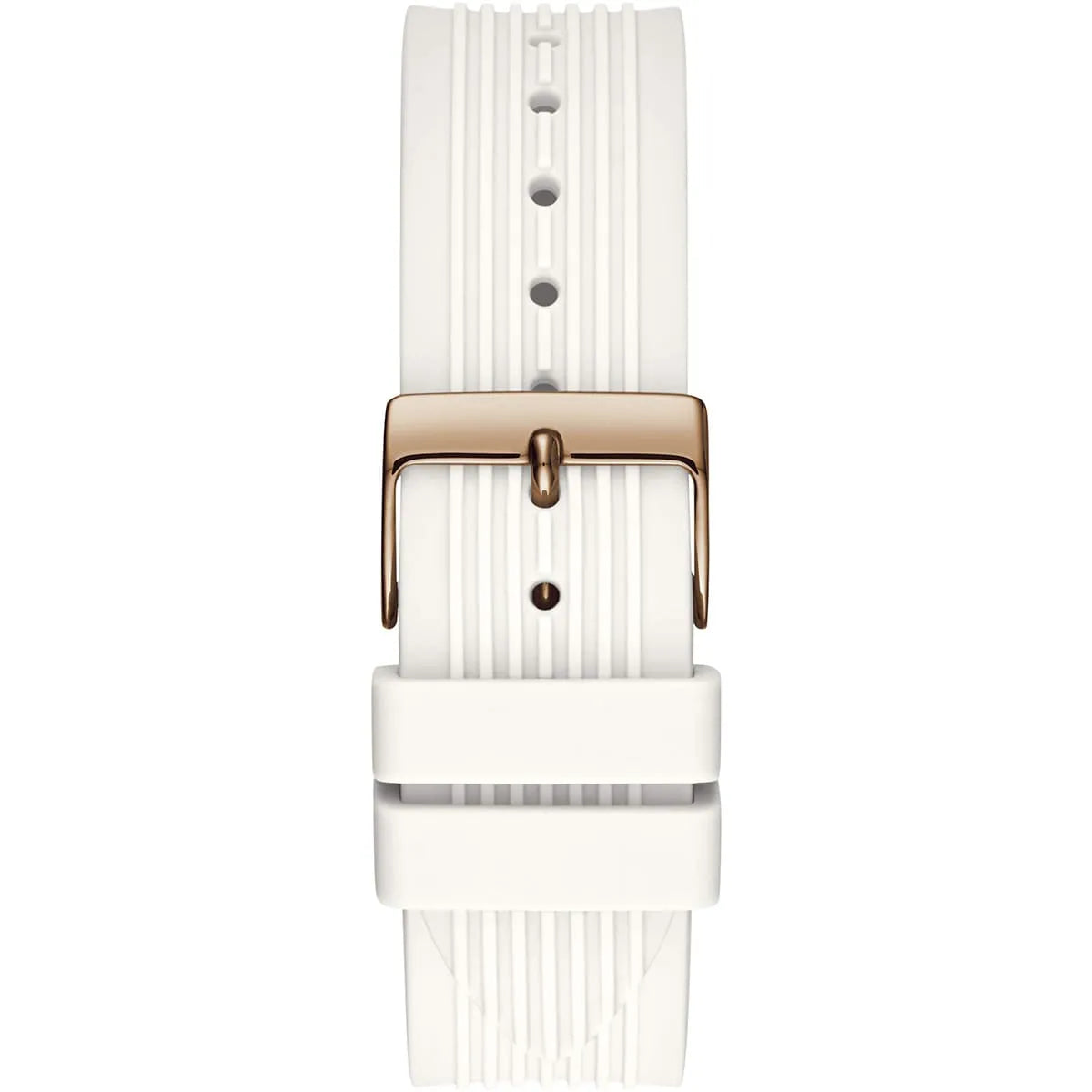 Guess Athena Multi-Function GW0030L3 Rose Gold White Dial Rubber Women's Watch