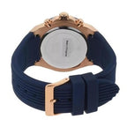 Guess Athena  GW0030L5 Rose Gold Case Silver Dial Blue Rubber Women's Watch