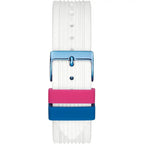 Guess Athena Multi-Function GW0030L6 Multicolor Rainbow Case White Rubber Women's Watch