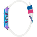 Guess Athena Multi-Function GW0030L6 Multicolor Rainbow Case White Rubber Women's Watch