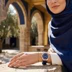 Guess Cosmo GW0034L4 Gold Case Blue Dial Blue Rubber Women's Watch