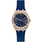 Guess Cosmo GW0034L4 Gold Case Blue Dial Blue Rubber Women's Watch