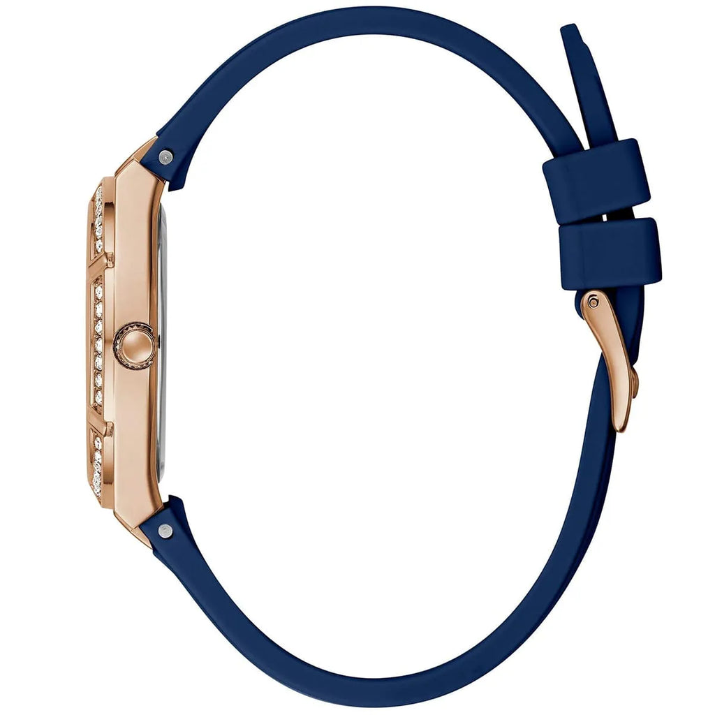Guess Cosmo GW0034L4 Gold Case Blue Dial Blue Rubber Women's Watch