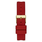 Guess Cosmo GW0034L6 Gold Case Gold Dial Red Rubber Women's Watch