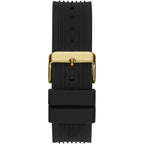 Guess Poseidon Multi-Function GW0057G1 Gold Case Black Dial Black Rubber Men's Watch