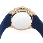 Guess Poseidon Multi-Function GW0057G2 Rose Gold Case Blue Dial Blue Rubber Men's Watch