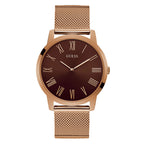 Guess Supernova GW0074G1 Rose Gold Case Brown Dial Rose Gold Mesh Men's Watch