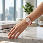 Guess Lady Frontier GW0109L2 Rose Gold Crystal Dial Pink Rubber Women's Watch