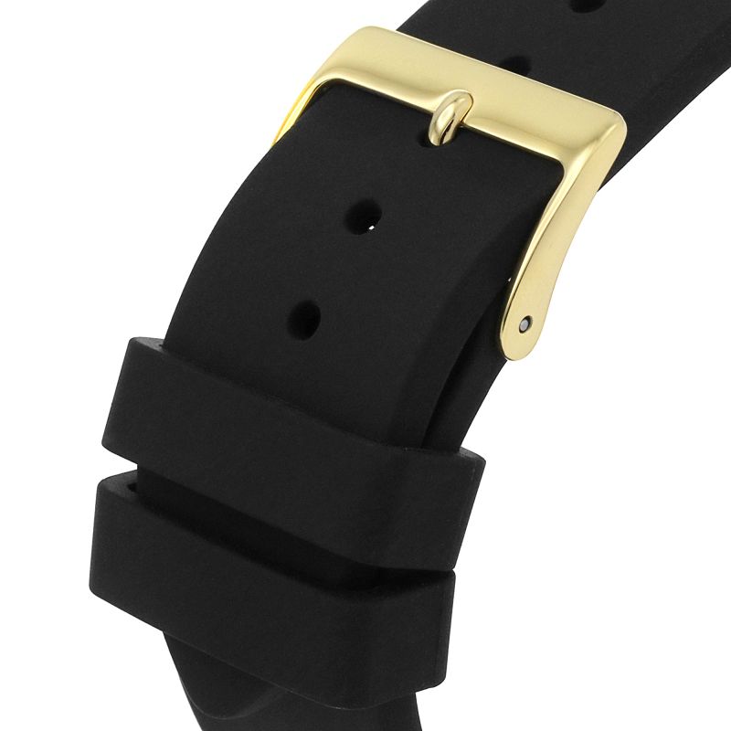 Guess Venus GW0118L1 Gold Case Black Dial Black Rubber Women's Watch