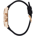 Guess Venus GW0118L2 Rose Gold Case Black Dial Black Rubber Women's Watch
