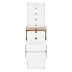 Guess Venus GW0118L4 Rose Gold Case White Dial White Rubber Women's Watch