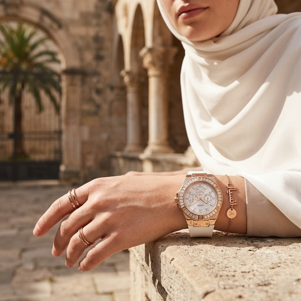 Guess Venus GW0118L4 Rose Gold Case White Dial White Rubber Women's Watch